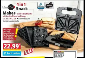 Norma 4 in 1 Snack Maker Angebot