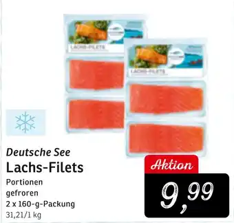 KONSUM Deutsche See Lachs Filets 2x160 g Packung Angebot