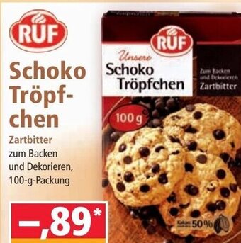 Norma Ruf Schoko Tröpfchen 100 g Angebot