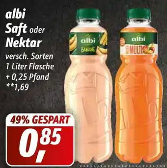 Simmel Albi Saft oder Nektar 1 Liter Flasche Angebot