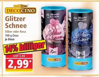 Norma Decocino Glitzer Schnee 100 g Dose Angebot