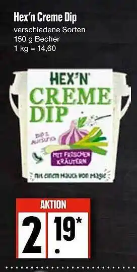 Edeka Hex'n Creme Dip Angebot