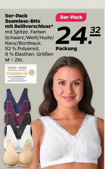 NETTO Seamless-bhs Mit Reißverschluss 5er Pack Angebot