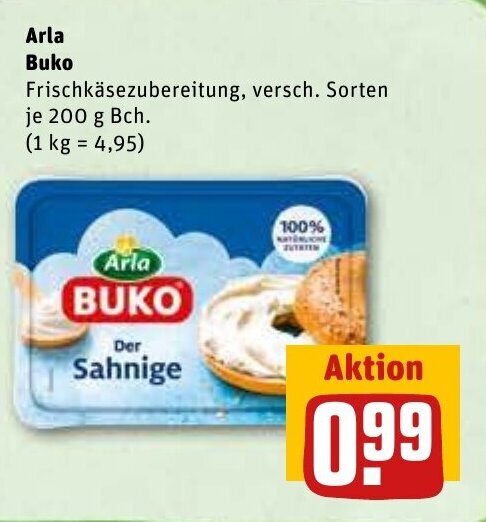 Arla Buko 200g Angebot bei REWE