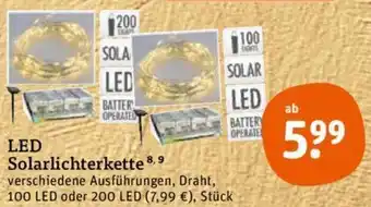 tegut LED Solarlichterkette Angebot