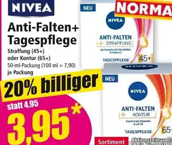 Norma Nivea Anti-Falten + Tagespflege 50 ml Angebot