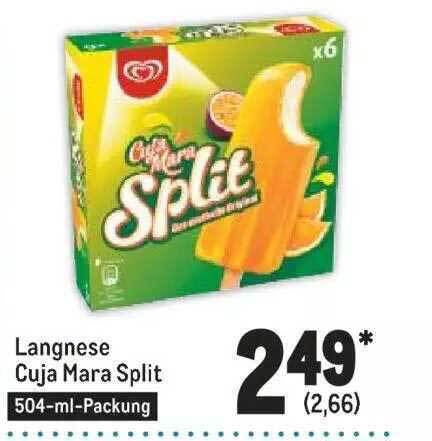 Langnese Cuja Mara Split Angebot bei METRO
