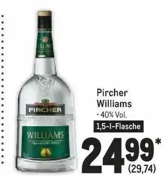 METRO Pircher Williams Angebot