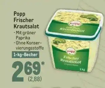 METRO Popp Frischer Krautsalat Angebot