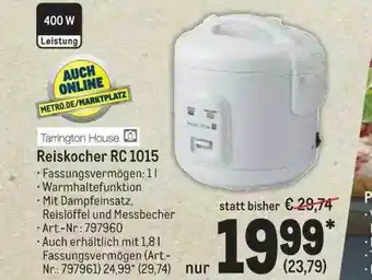 METRO Tarrington House Reiskocher Rc 1015 Angebot