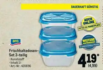 METRO Aro Frischhaltedosen-set 3 -teilig Angebot