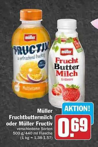 AEZ Müller Fruchtbuttermilch Oder Müller Fructiv Angebot