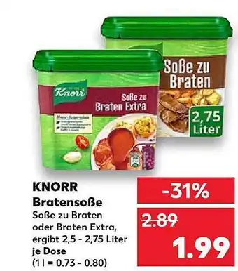 Kaufland Knorr Bratensoße Angebot