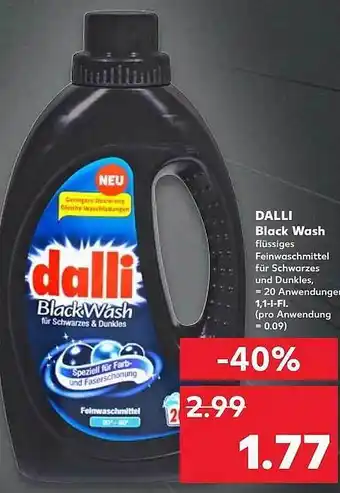 Kaufland Dalli Black Wash Angebot