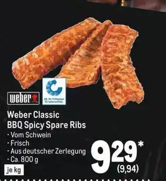 METRO Weber Classic Bbq Spicy Spare Ribs Angebot