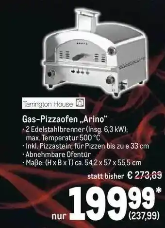 METRO Tarrington House Gas-pizzaofen „arino“ Angebot