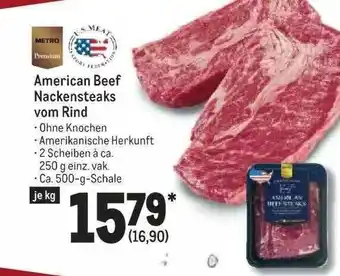 METRO American Beef Nackensteaks Vom Rind Angebot