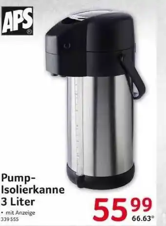 Selgros Aps Pump Lsolierkanne 3 Liter Angebot