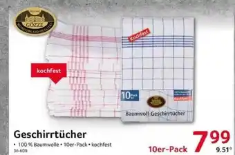 Selgros Geschirrtücher Angebot