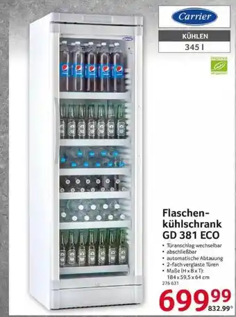 Selgros Carrier Flaschen-kühlschrank Gd 381 Eco Angebot