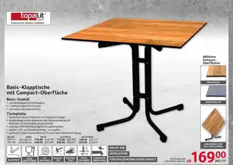 Selgros Basic-klapptisch Mit Compact-oberfläche Angebot