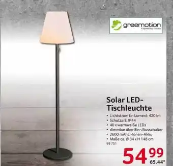 Selgros Solar Led-tischleuchte Angebot