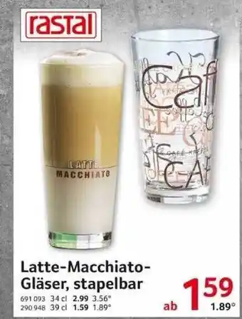 Selgros Latte-macchiato-gläser Stapelbar Angebot