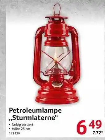 Selgros Petroleumlampe „sturmlaterne” Angebot