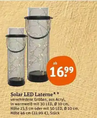 tegut Solar Led Laterne Angebot