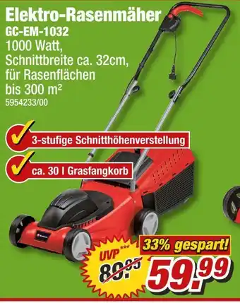 Poco Elektro-rasenmäher gc-em-1032 Angebot