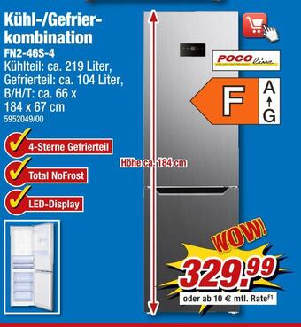 Poco Poco line kühl-/gefrierkombination Angebot
