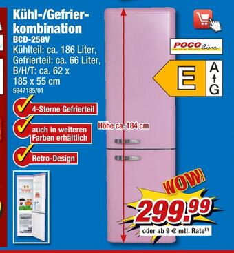 Poco Poco line kühl-/gefrierkombination Angebot
