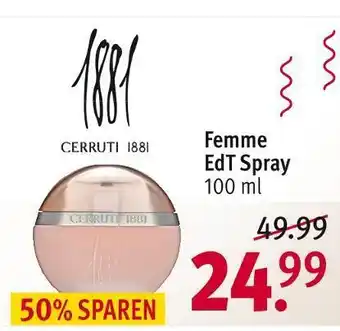 Rossmann Femme edt spray Angebot