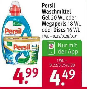 Rossmann Persil waschmittel gel oder megaperls oder discs Angebot