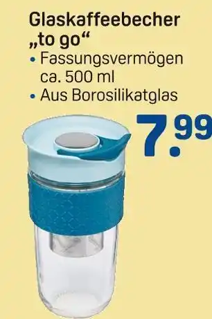 Rossmann Glaskaffeebecher „to go“ Angebot