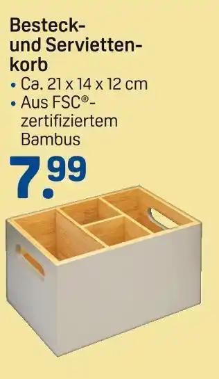 Rossmann Besteck- und serviettenkorb Angebot