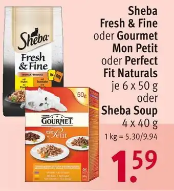 Rossmann Sheba oder gourmet katzenfutter Angebot