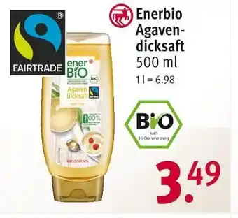 Rossmann Enerbio agaven-dicksaft Angebot