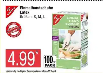 Marktkauf Einmalhandschuhe Latex Angebot