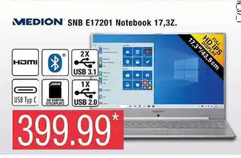 Marktkauf Medion Snb E17201 Notebook 17,3z. Angebot