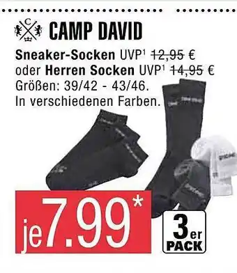 Marktkauf Camp David Sneaker-socken Oder Herren Socken Angebot