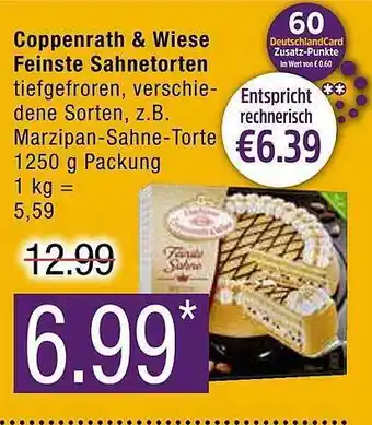 Marktkauf Coppenrath & Wiese Feinste Sahnetorten Angebot