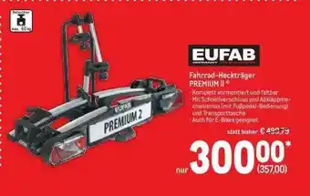 METRO Eufab Fahrrad-heckträger Premium II Angebot