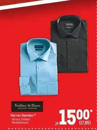 METRO Tailor & Son Herren Hemden Angebot