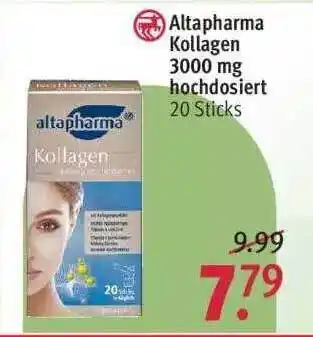 Rossmann Altapharma Kollagen 3000 Mg Hochdosiert Angebot