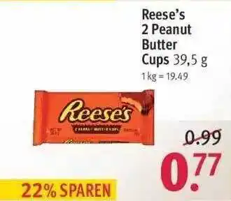 Rossmann Reese's 2 Peanut Butter Cups Angebot