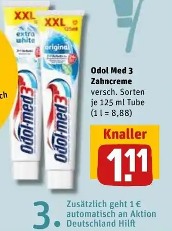 REWE Odol-med 3 Zahncreme 125ml Angebot