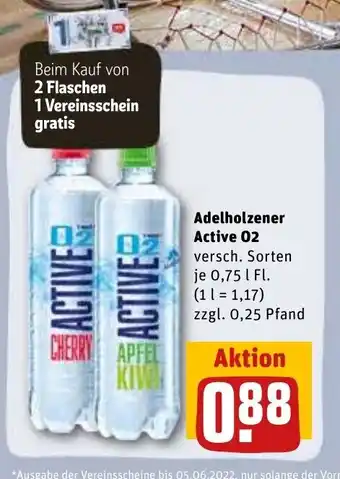 REWE Adelholzener Active O2 750ml Angebot