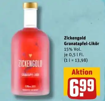 REWE Zickenold Granatapfel-Likor 500ml Angebot