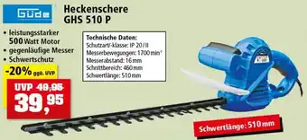 Thomas Philipps Güde Heckenschere GHS 510 P Angebot